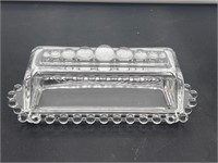 Imperial Glass Candlewick Butter Dish 1950s