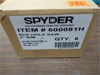 (6) Spyder 2" Hole Saws