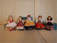 Five Madame Alexander dolls: