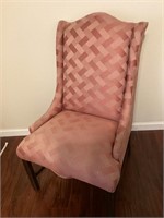 Ethan Allen Pink  Upholstered Side Chair