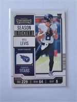 2023 Contenders Will Levis Rookie Card