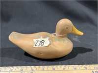 Hand made wooden duck