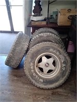 5 lug aluminum wheels 15x10 tires are no good