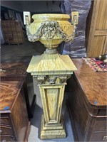 Large Italian Pedestal & Jardinere Urn