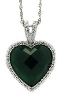 Beautiful 5.50 ct Emerald Heart Pendant