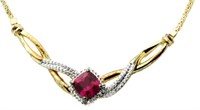 Ruby & Diamond Evening Necklace