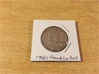 1950 SILVER FRANKLIN Half Dollar in Case