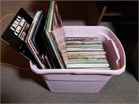 Tub Full of Vintage Country Record Albums - C