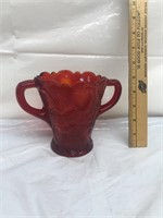 Early read pitcher with strawberry designs