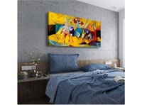 Color Block Line Abstract Wall Art Bedroom Wall