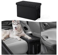 Dog Car Seat Extender with Storage, Car Back &
