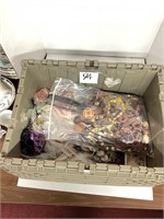 Storage Tote Full 48 Pounds of Costume Jewelry