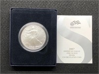 2007 W SILVER EAGLE  W BOX PAPERS