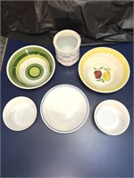 Miscellaneous Candy Bowls, Old Pot, Cereal Bowls