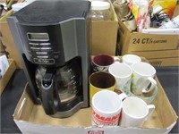 Mr. Coffee Maker & Mugs