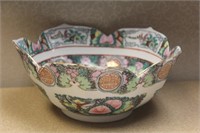 Chinese Rose Medallion Center Bowl