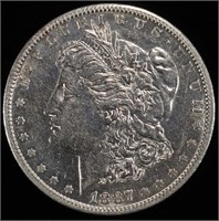 1887-S MORGAN DOLLAR CH AU
