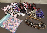 Lot of Lanyards, Hat Bands & Bag of Pony Beads