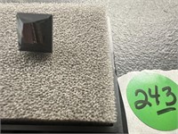 3.89cw Square Cut Onyx Genuine Stone