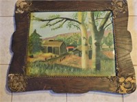 Very old pastel with unique frame