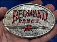 Vintage Red Brand Fence belt buckle