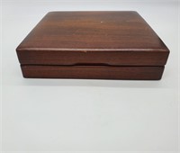 Mahogany Finished Wooden Jewel Box
