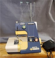 White Super Lock 503 Sewing Machine