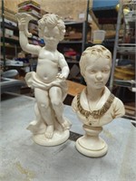 2  porcelain figures