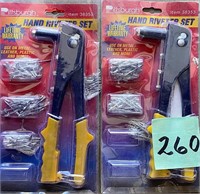Pair of New Pittsburgh Hand Riveter Sets