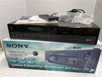 Zenith Vcr With Remote In Sony Box