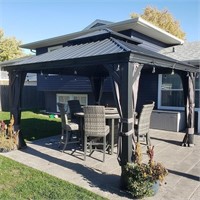 Domi 10'x12' Hardtop Gazebo Canopy,Outdoor