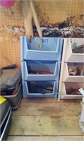 3 Storage Containers with Contents