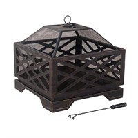 New For Living, Lawrence Steel Outdoor Wood Burnin