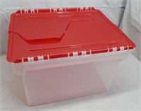 C12) IRIS Wing Lid Storage Tote File Box