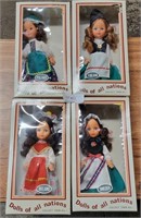 FOUR NEW DOLLS OF ALL NATIONS