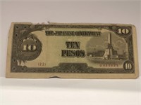 THE JAPANESE GOVERNMENT 10 PESOS