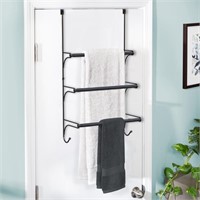WFF8950  Fuleadture Towel Rack over Door Black