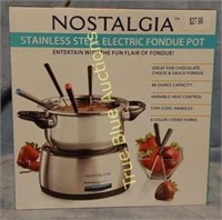 Stainless Steel Electric Fondue Pot ( New In Box)
