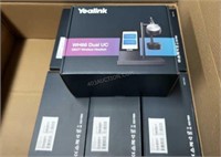 $2975 Lot of 7 Yealink WH66 Dual UC Headsets NEW