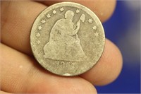 1857 Seated Quarter