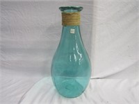 San Miguel Rounded Vase Green Tint 16" T