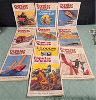 Vintage Group of Popular Science Magazines Teens