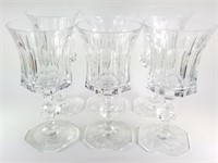 6 PIECE HEAVY CRYSTAL GLASSES