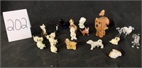 Assorted minature china animals