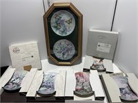 Lot: collector plates: butterflies