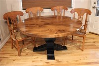 Dining table and chairs