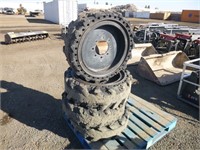 Solid Rubber Skid Steer Tires & Rims