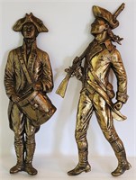 Vintage Scott Revolutionary War Soldiers Metal