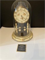 Kundo Germany Anniversary Clock w Flowers