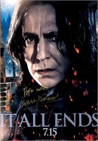 Harry Potter Alan Rickman Autograph Poster